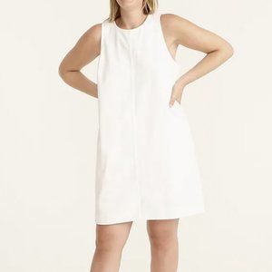White J.Crew denim mini shift dress